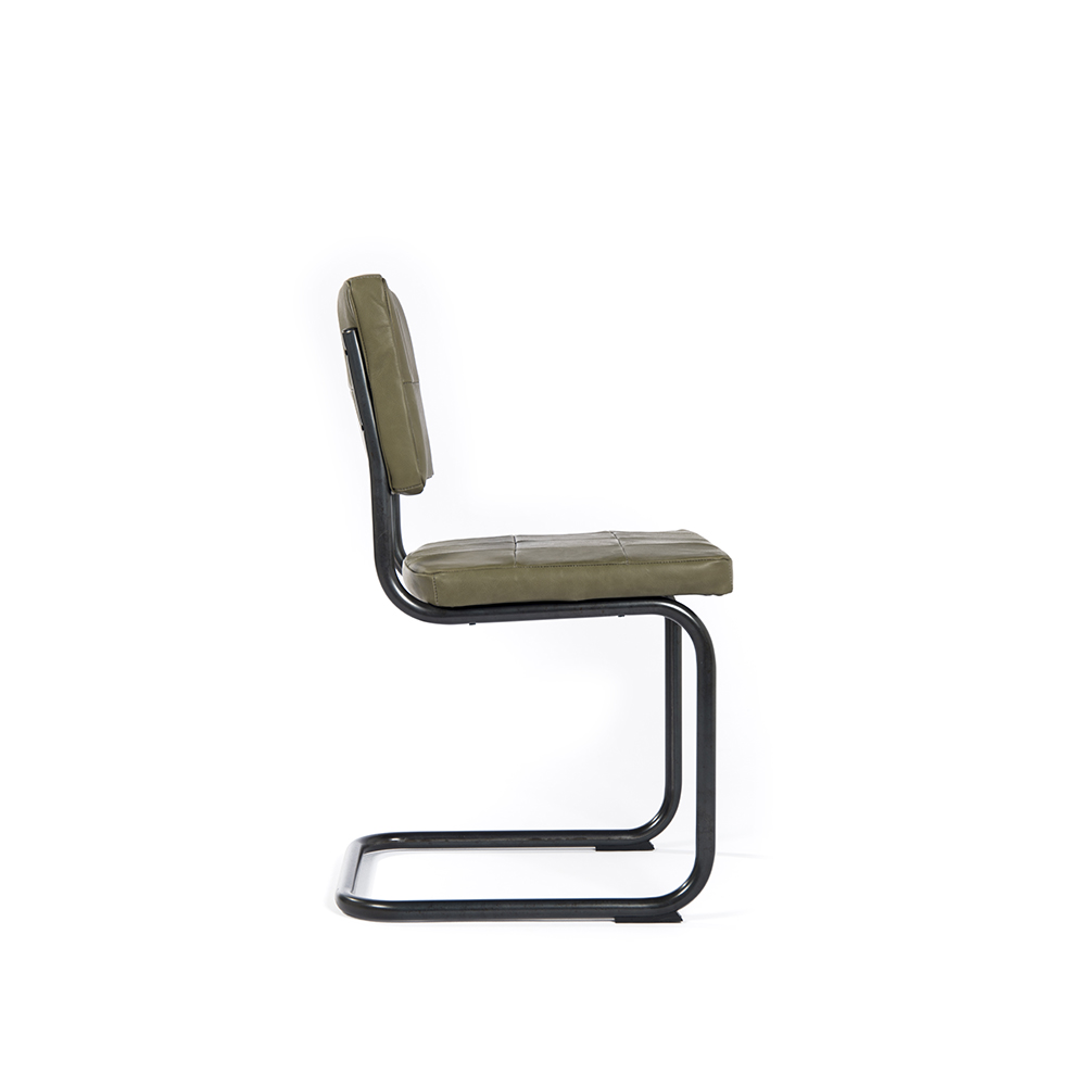 Nelson Diningchair Without Arm Royal Olive Side