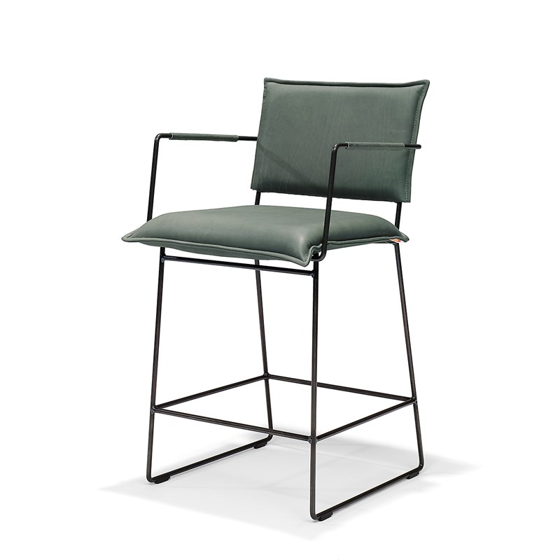 Norman Barstool With Arm Sadie Olive Pers LR